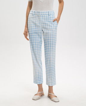 Ermanno Scervino Блакитні штани в клітинку D486P300QYG