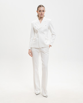 Jacob Lee Білі штани кльош WP0008SS26NW