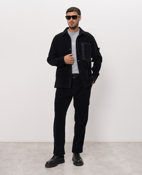Stone Island Сіра футболка з принтом ARCHIVIO L2S152100033S0091