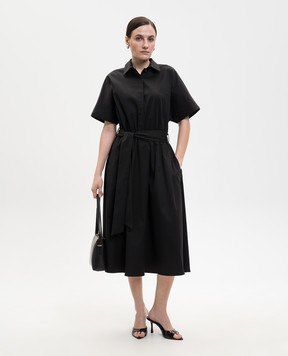 Kiton Черное платье миди D59304K05H98