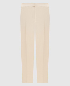 Alexander McQueen Желтые брюки из шерсти 830044QJAGA