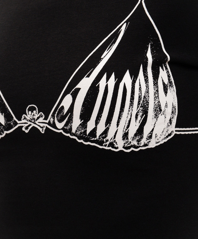 Palm Angels Чорний топ Bra Baby PWAA077S26JER002 зображення 5