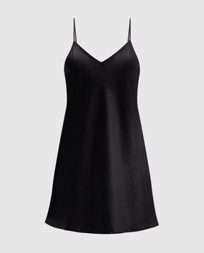Dore & Rose Черная ночная рубашка из шелка PREMIUMSILKSLIPDRESS