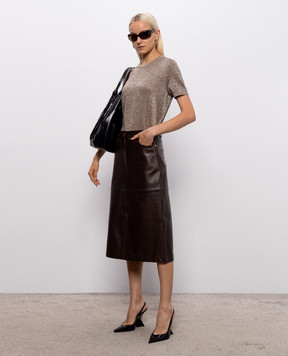 Missoni Бежевая футболка с люрексом DC26SN02BK01H3