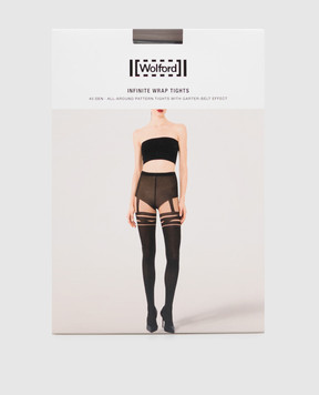 Wolford Черные колготки INFINITE WRAP 40 den 17686