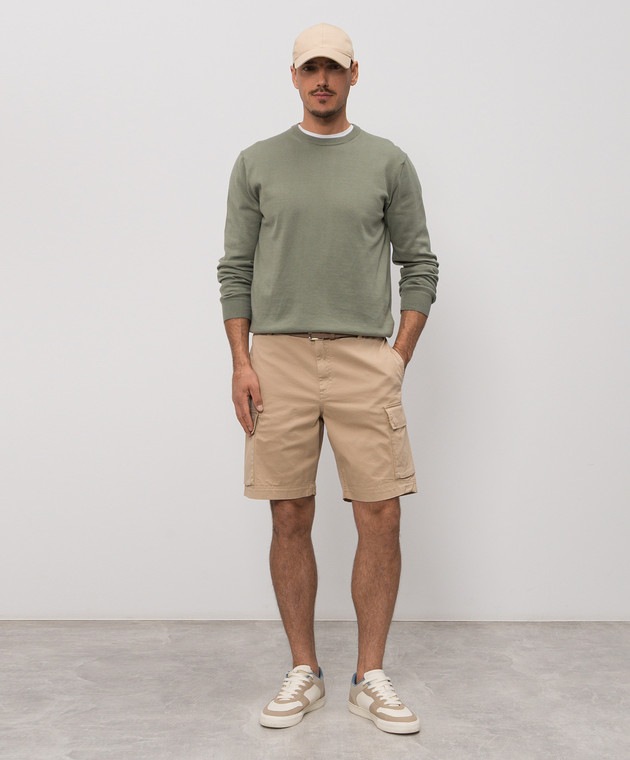 Woolrich Джемпер кольору хакі з вишивкою логотипа CFWOKN0331MRUF0787 зображення 2