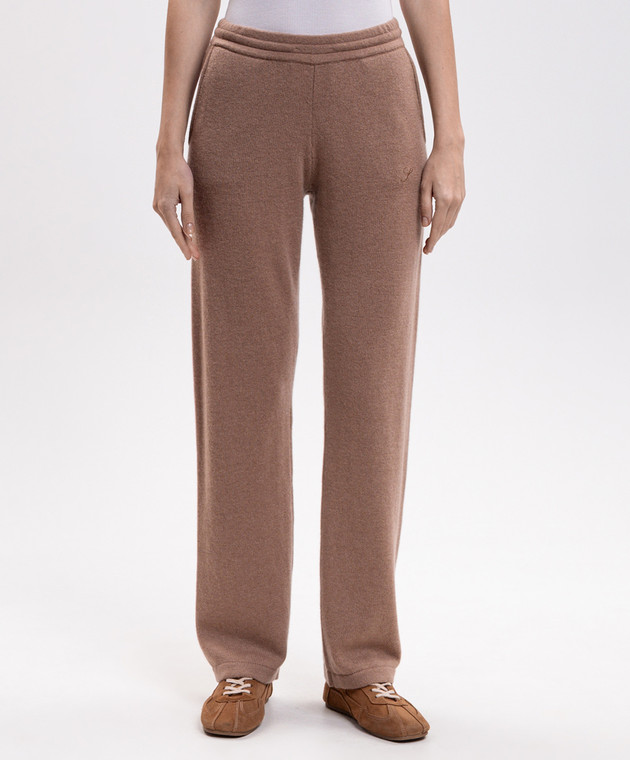Sporty & Rich Бежевые брюки из кашемира и шерсти PA02783327BE02 изображение 3