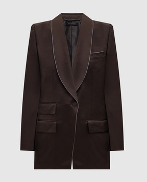 Tom Ford Коричневий жакет з шовку GI3080FAX1744