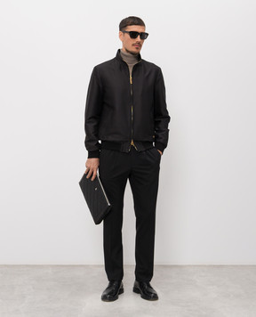 Stefano Ricci Чорна куртка із шовку MZJ6100100AS43HA