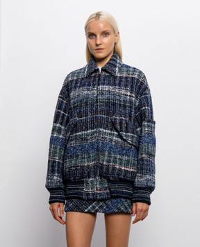 Missoni Синяя куртка с шерстью DS26WC06BC006I