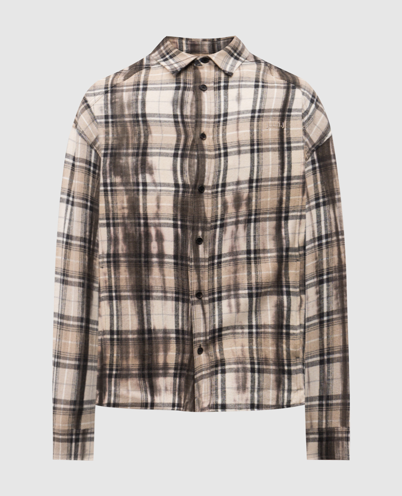 Beige checkered shirt Juun.j