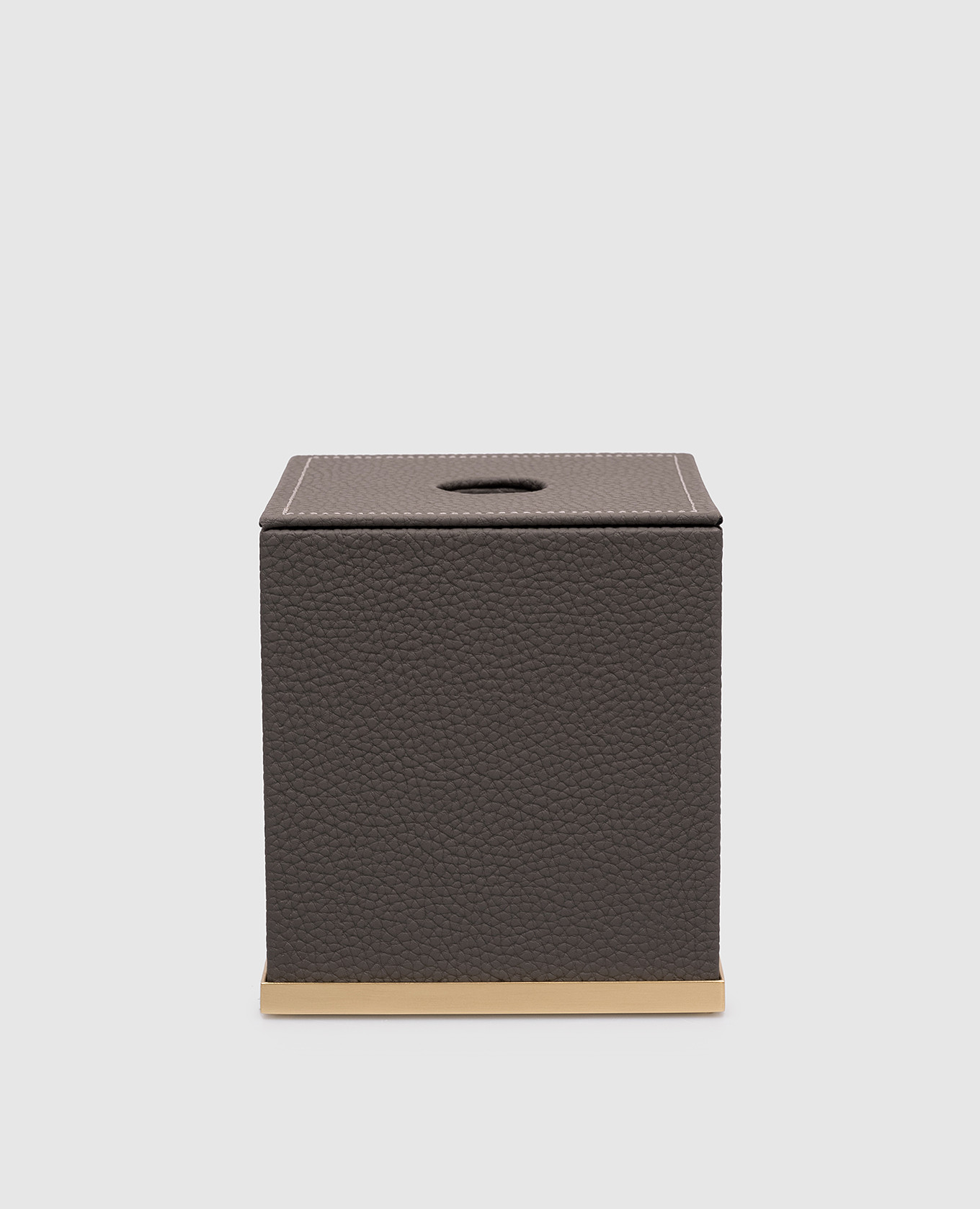 

Коричневый кожаный держатель для салфеток Milano, Декор