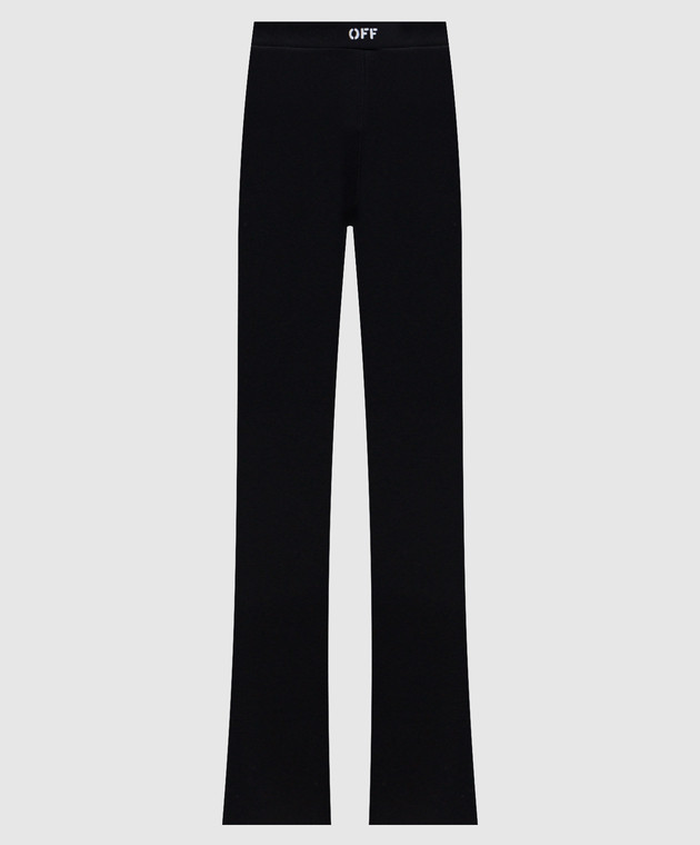 Off-White Черные леггинсы клеш 2FH00634B