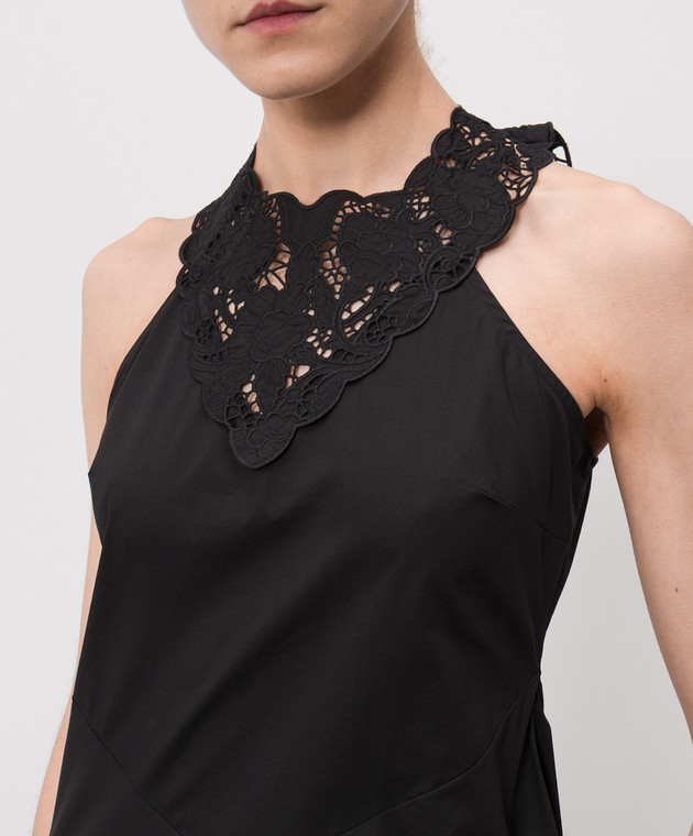 Twinset Чорна сукня з вишивкою 261TT2032 зображення 4