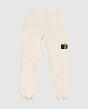 Stone Island Бежевые джогеры с логотипом L1S166200007S004014