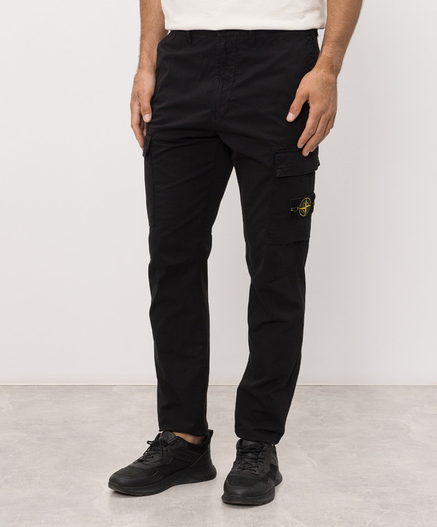 Stone Island Черный карго с логотип патч L2S153100032S0A10 изображение 3