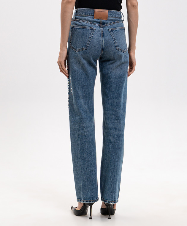 Alexander Wang Синие джинсы CRYSTAL MIRROR 4DC3264200 изображение 4