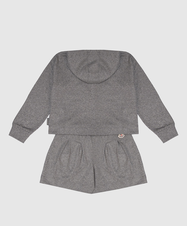 Moncler ENFANT Дитячий сірий костюм з вовною L29548M0000589B0Y зображення 2