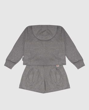 Moncler ENFANT Детский серый костюм с шерстью L29548M0000589B0Y