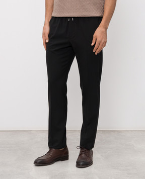 Stefano Ricci Брюки из шерсти черного цвета M1T6100201W0008U