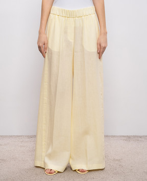 Peserico Жовті штани з льону P0405202647