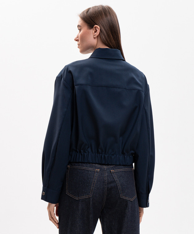 Max Mara Weekend Синяя куртка из шерсти DECANO WKDDECANO изображение 4