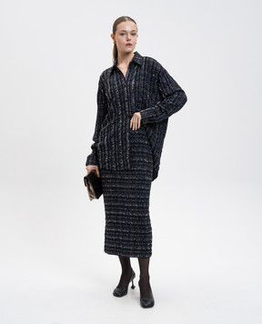Missoni Синяя юбка миди с пайетками DS25WH12BC005W