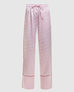 Off-White Розовые штаны Jacq Off 2CA18ZS26FAB001