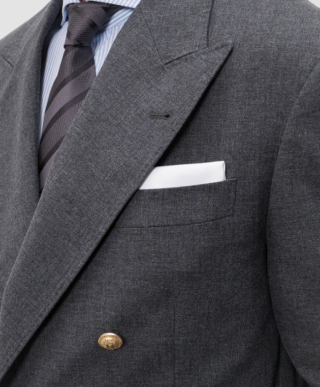 Brunello Cucinelli Біла хустка-паше MR6200091P зображення 2