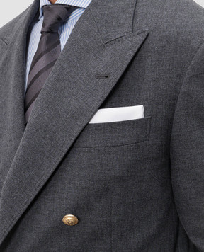 Brunello Cucinelli Белый платок-паше MR6200091P