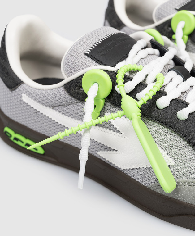 Off-White Серые комбинированные кроссовки End Of Play OMIA2ALS26FAB001 изображение 5