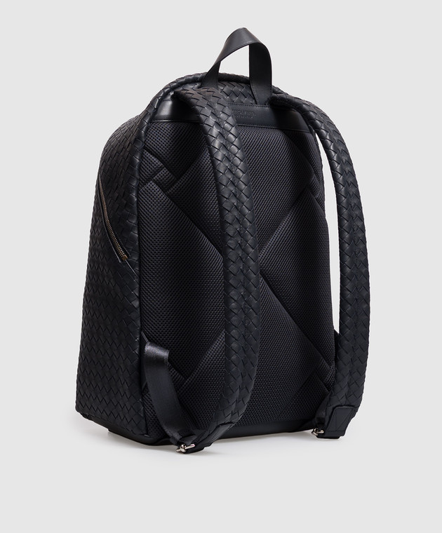 Bottega Veneta Синий кожаный рюкзак Intrecciato 876359V4RT3 изображение 3