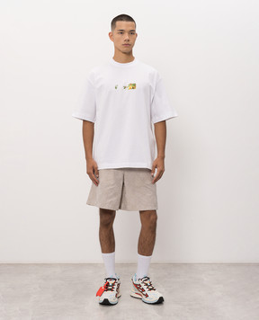 Off-White Біла футболка з принтом Spices Arrow 44MAA120F26J00D