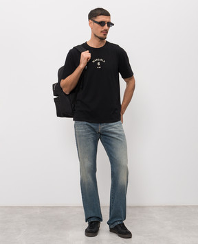 Maison Margiela MM6 Сині джинси з ефектом потертості SH0LA0032M30055