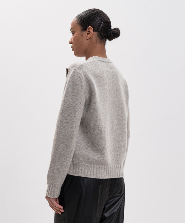 Maison Margiela MM6 Серый свитер с шерстью S52HL0065M13288 изображение 4
