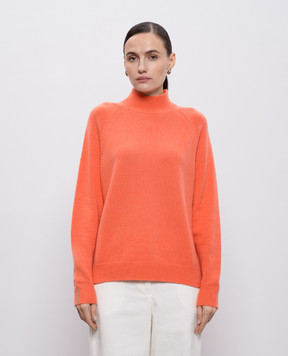 Peserico Рожевий светр з вовни, шовку і кашеміру з ланцюжком моніль S99143F07K09018