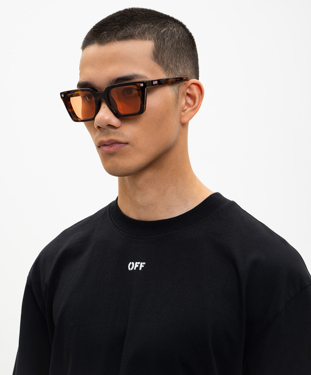 Off-White Коричневые солнцезащитные очки Reno OW10046D2051 изображение 2