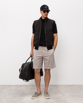 Brunello Cucinelli Сірі шорти з бавовни M289LU0010