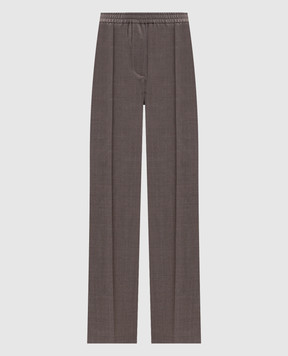 Max Mara Weekend Коричневые брюки PETRA с шерстью WKDPETRA