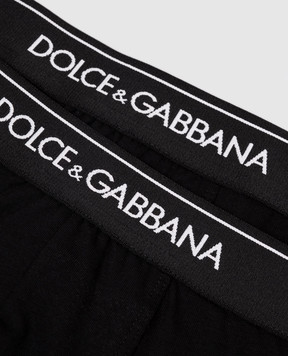 Dolce&Gabbana Набір чорних трусів-боксерів M9C07JONN95