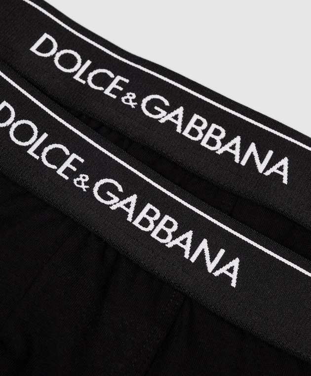 Dolce&Gabbana Набор черных трусов-боксеров M9C07JONN95 изображение 3