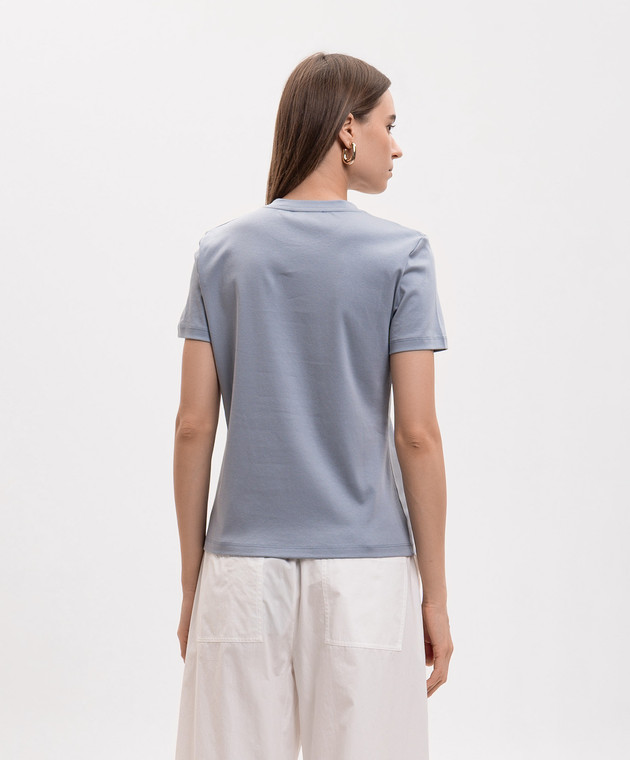 Max Mara Голубая футболка MXPMADIA MXPMADIA изображение 4