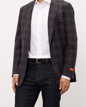 Kiton Чорний ремінь з плетінням USC3601N01487