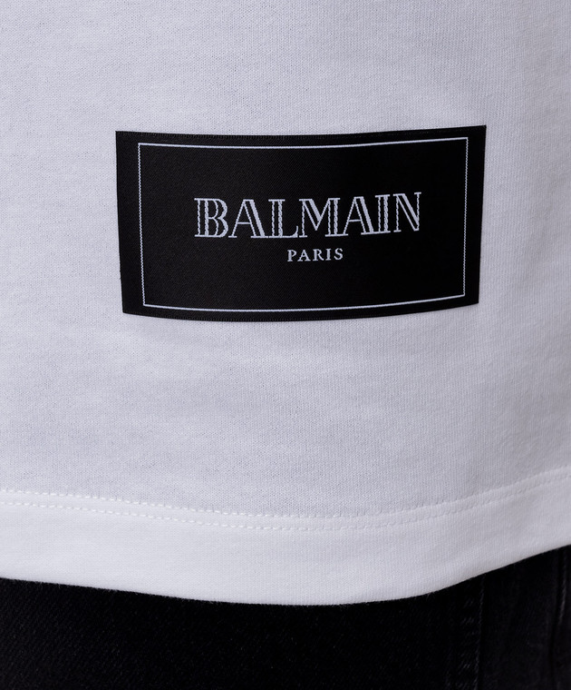 Balmain Набір футболок з патчем логотипа HH1EG000BD72 зображення 5