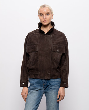 Babe Pay Pls Коричневая замшевая куртка 2614SUEDE