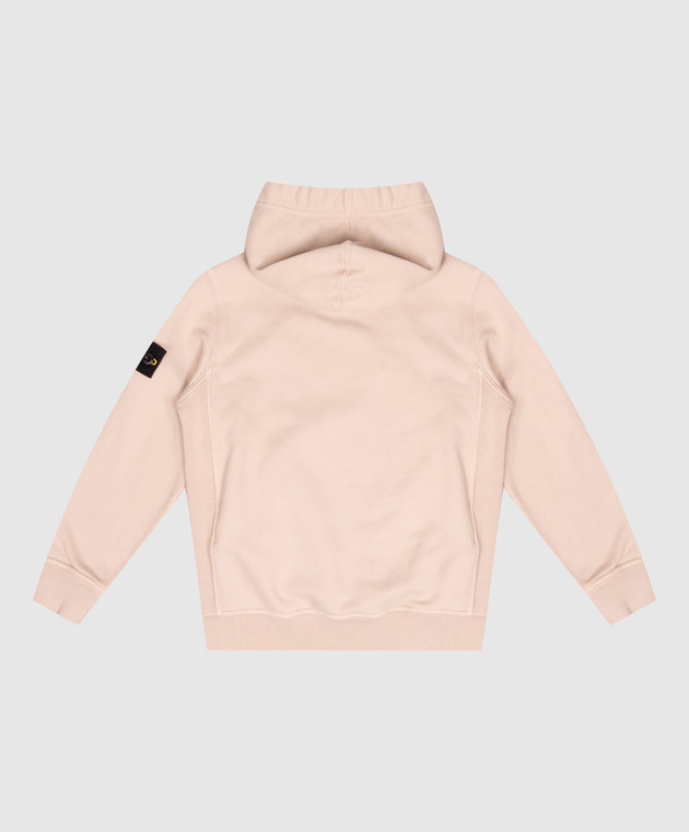 Stone Island Детское бежево худи с патчем логотипа L2S166100003S0A201012 изображение 2