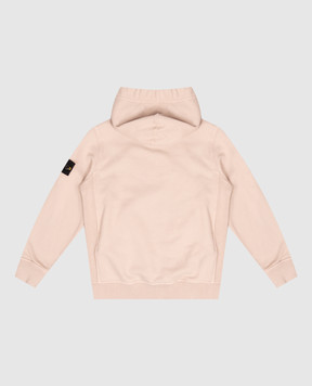 Stone Island Дитяче бежеве худі з патчем логотипа L2S166100003S0A2014