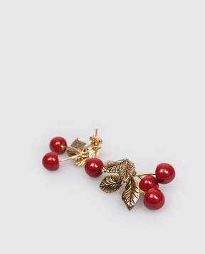 Saint Laurent Золотисті сережки Cherry 820636Y1521