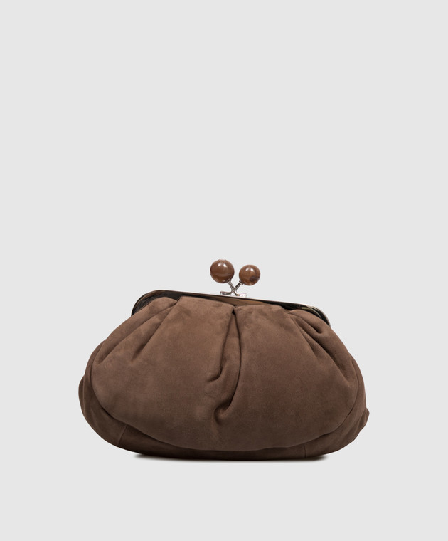 Max Mara Weekend Коричневая замшевая сумка KAVALOIS WKAVALOIS