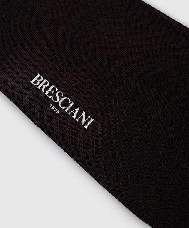 Bresciani Чорні короткі шкарпетки з бавовни MP009RI0006BR зображення 2